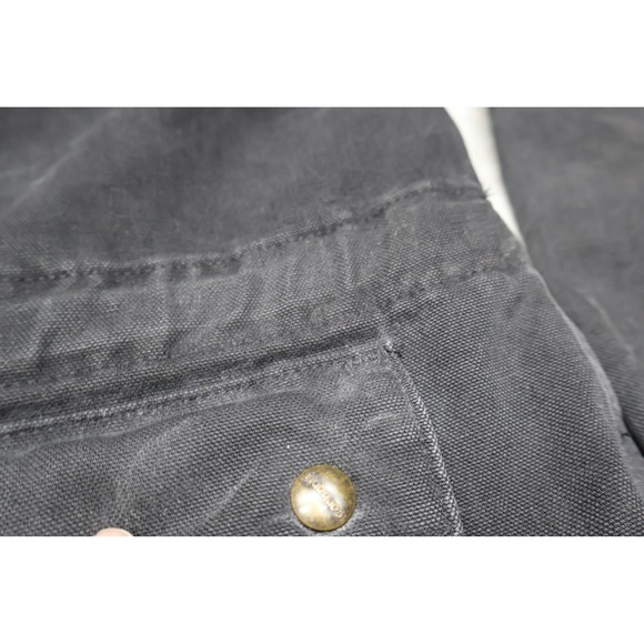 Carhartt Pike Jacket Mens Large Black Duck Canvas Rugged Utility Field Work VTG - Picture 6 of 16